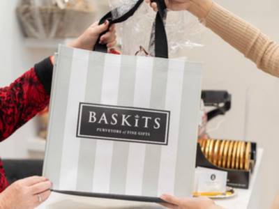 Baskits sells its gift baskets at three Toronto retail store locations.