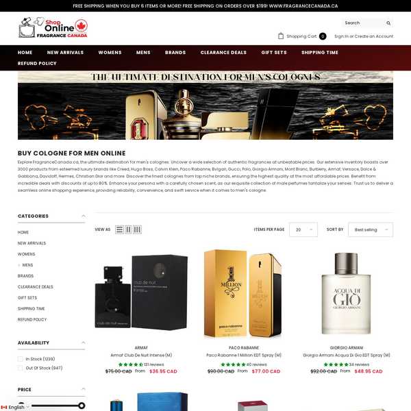 Best Cologne for Men in Canada