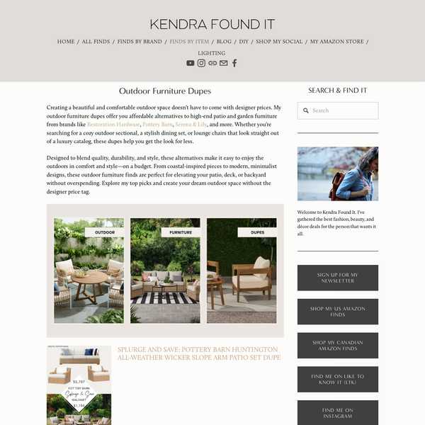 Best Outdoor Furniture Dupes in USA