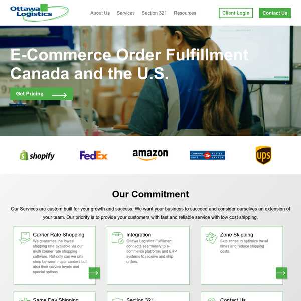 Ottawa Logistics Fulfillment