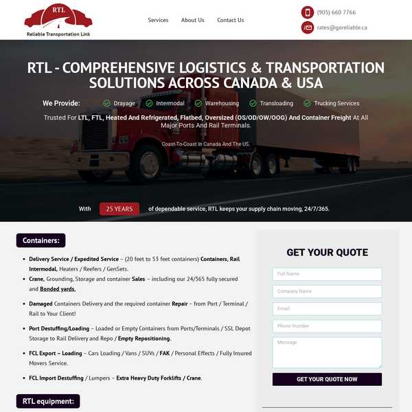 RTL Reliable Transportation