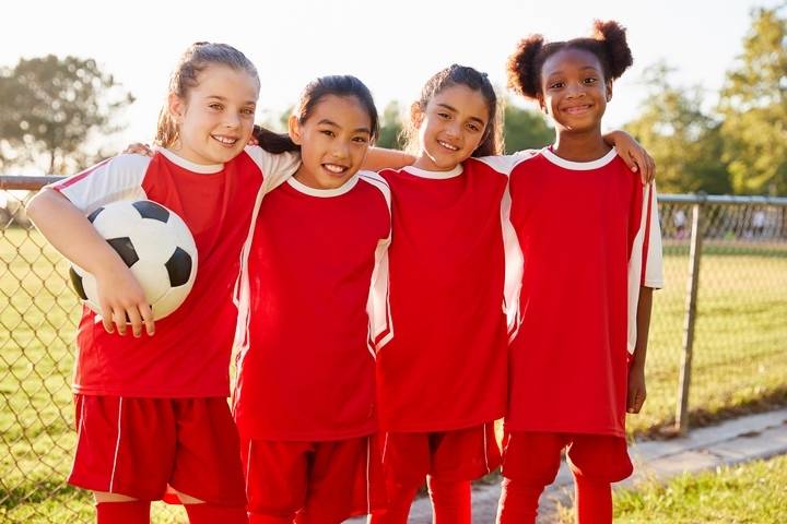Soccer is one of the best sports for girls to learn about teamwork.